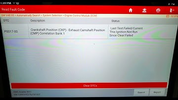 P0017 code 2007-2014 3.6L GMC Acadia Traverse