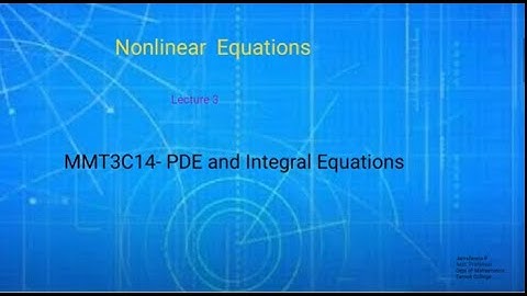 First Order Nonlinear PDE - Lecture 3- Generalised Transversality Condition -Definition