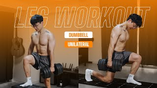 TẬP CHÂN khoẻ hơn TẠI NHÀ với chỉ TẠ ĐƠN | Leg Unilateral Exercises | SHINPHAMM