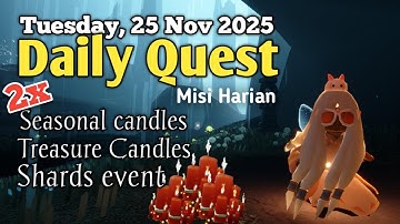 Sky Daily Quest today - Hidden Forest 25 nov 2025 | Sky Children of the Light | Sandwichies Ch