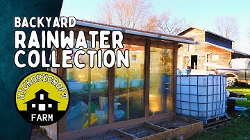 Backyard RAINWATER COLLECTION: Setting Up The IBC Tote