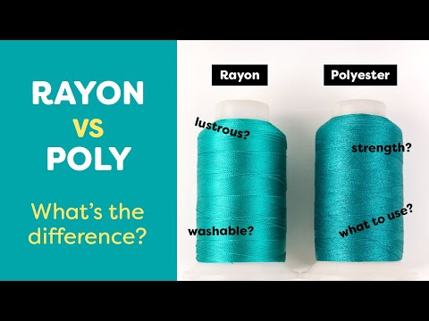 Vídeo: Diferença Entre Rayon E Nylon
