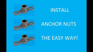 Fitting Aviation Anchor Nuts   The Easy Way!