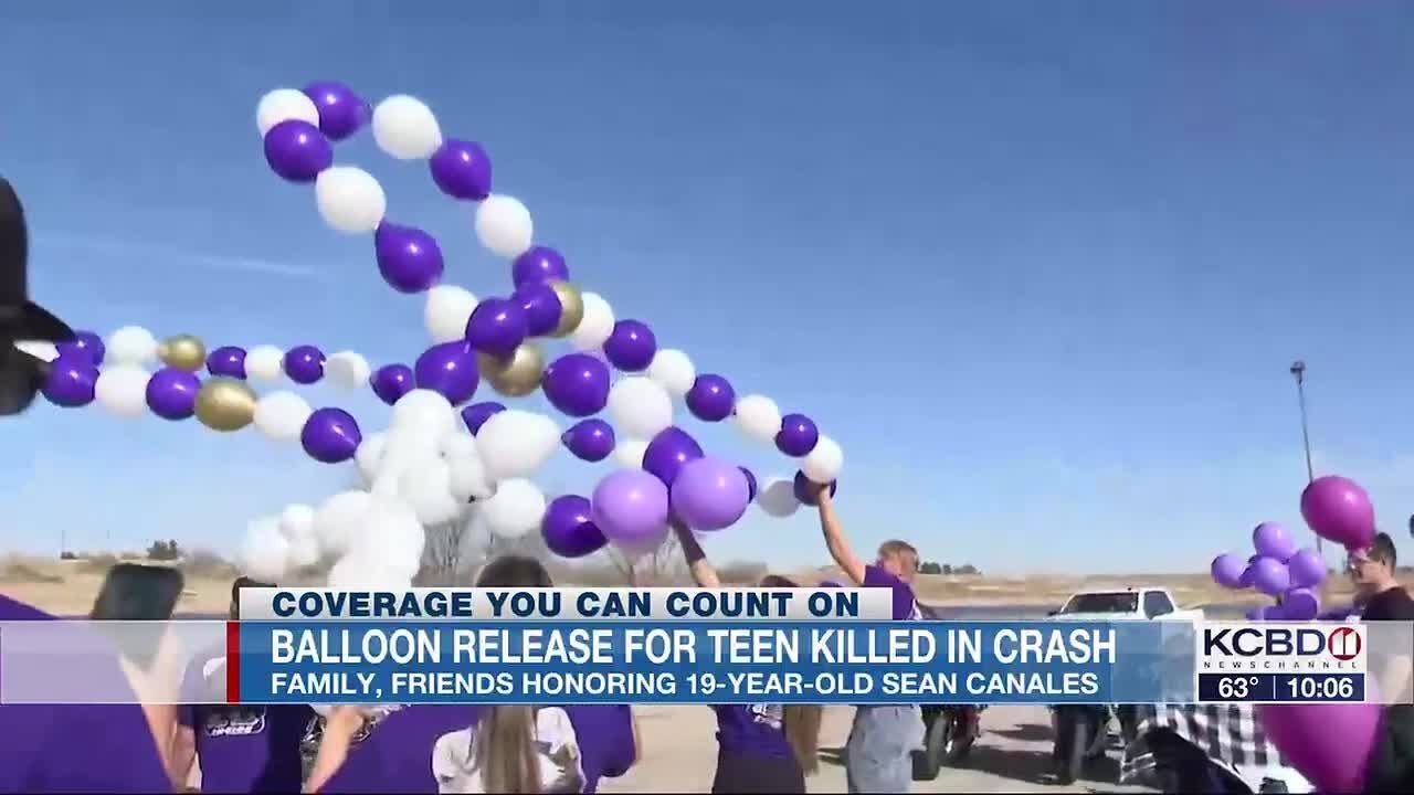 Balloon release to honor Sean Canales, killed in motorcycle crash - YouTube