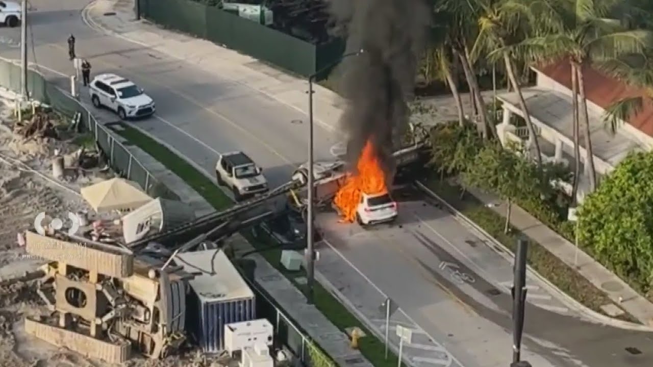 Brickell crane collapse injures 4, Miami police say