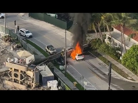 Brickell crane collapse injures 4, Miami police say