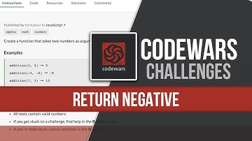 Return Negative | Codewars JavaScript Challenge