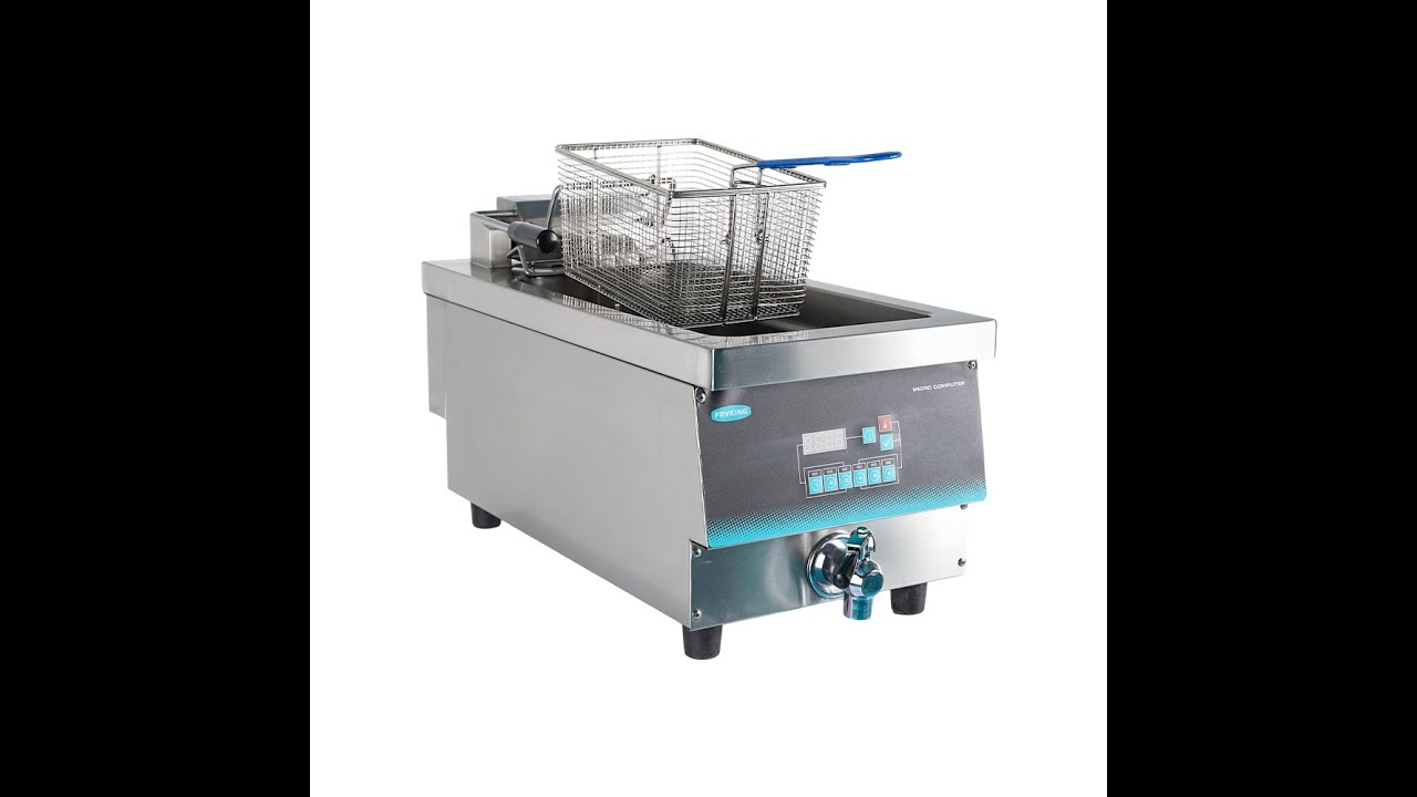 Heavy Duty Table Top Open Fryer EFC-21L, with Oil Release Valve with Flate Element, Fast Heating up
