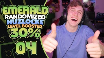 HALFWAY TO VICTORY! | Pokemon Emerald Randomizer Nuzlocke 30% LEVEL BOOST! Part 4