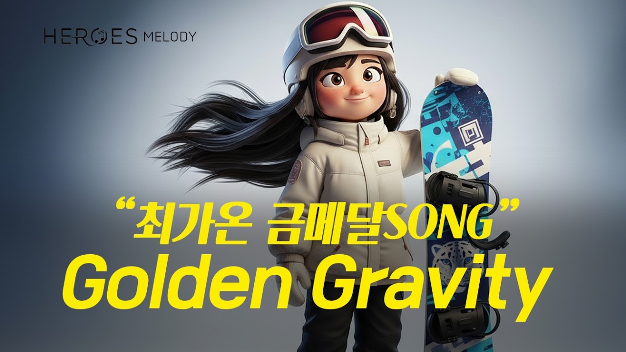 2026올림픽 스노우보드 최가온금메달 헌정곡 | Golden Gravity | 애니메이션