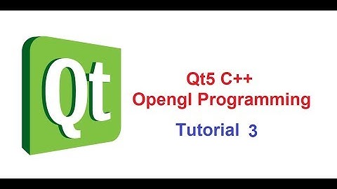 3   Qt5 C++ Opengl Tutorial Drawing Traingle And Coloring
