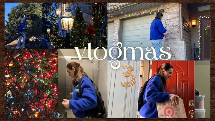 vlogmas day 3 🦌 outdoor decorations, finals week prep, & making a furry friend
