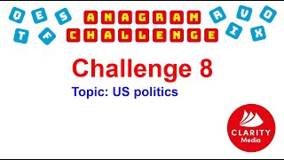 Anagram Challenge 8: Politics