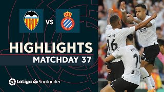 Highlights Valencia CF vs RCD Espanyol (2-2)
