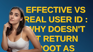 Unix: effective vs real user ID : why doesn