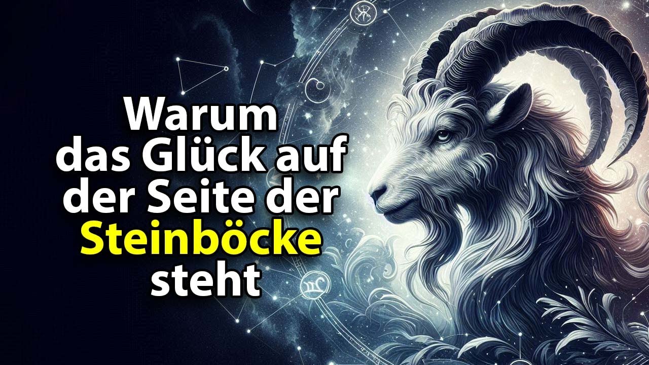 Warum das Glück auf der Seite der STEINBOCK steht.