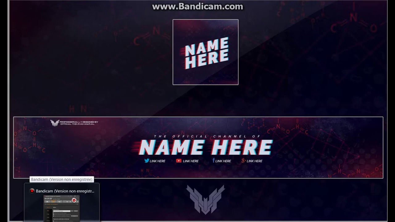 Logo Et Banniere Template Photoshop Cs6 Youtube