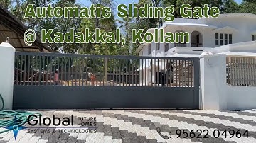 Automatic Sliding Gate installed @ Kadakkal, Kollam | Remote Controlled Gate | 📞9562204964