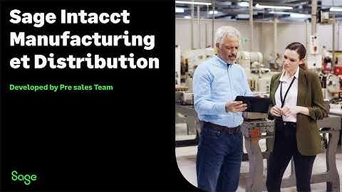 Sage Intacct Manufacturing & Distribution