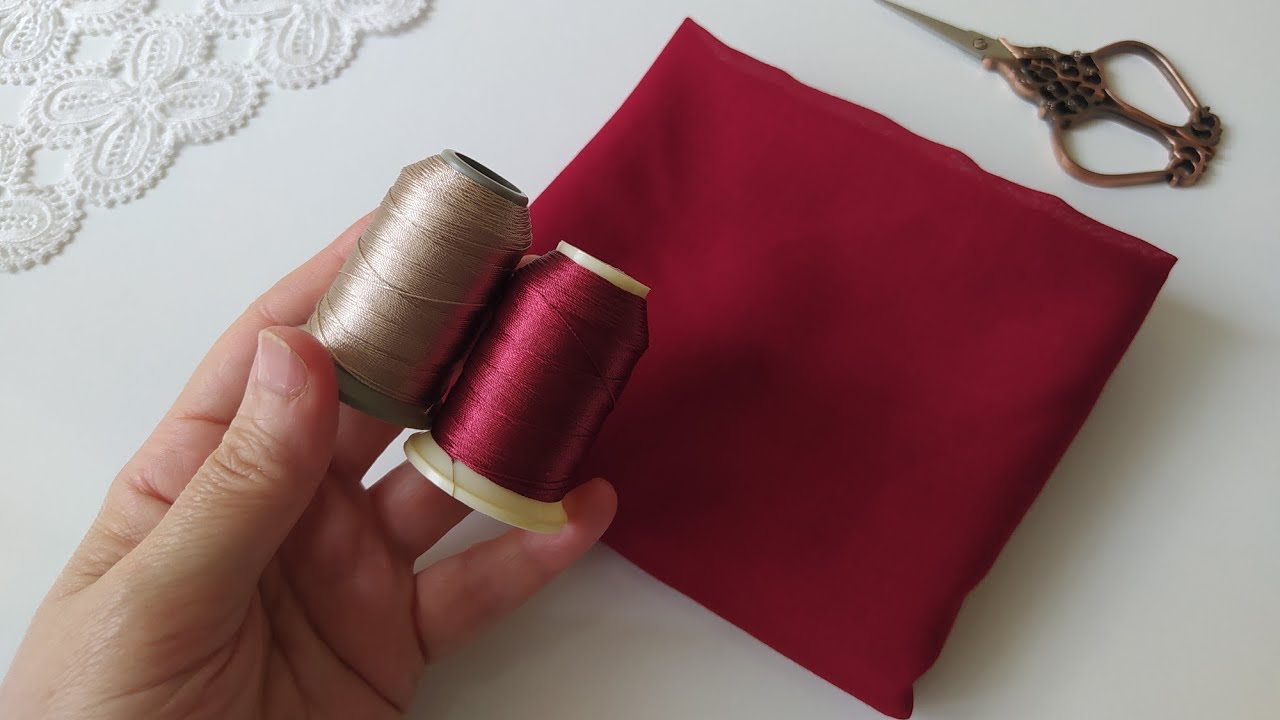 TEK RENK CANLI BORDO ÇOK GÜZEL BİR SIRALI OYA OLDU 🎊🎊🎊