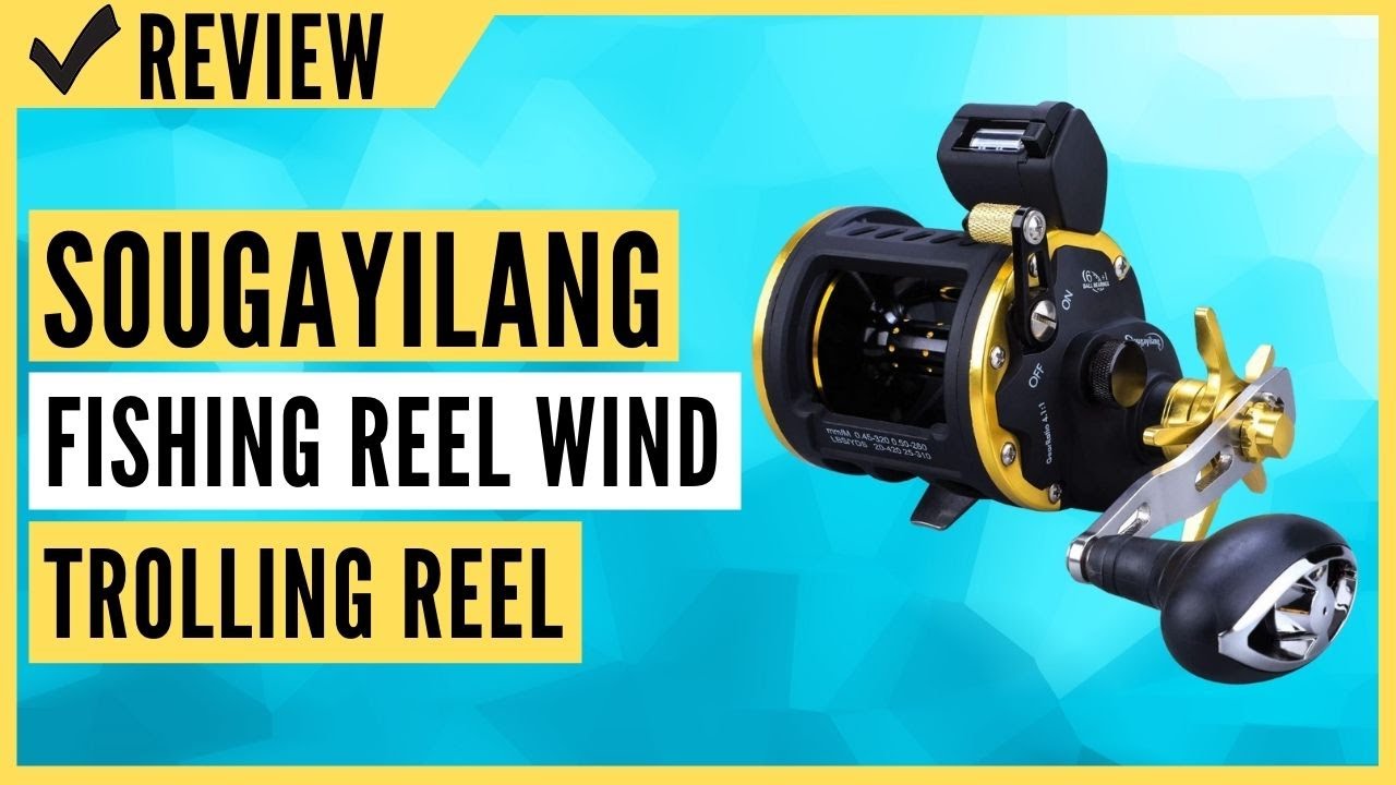 Sougayilang Line Counter Fishing Reel Conventional Level Wind Trolling Reel  Review 