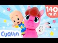 Play dough animals! Learn the colours with Cuquin&#39;s surprise eggs | Educational videos for kids