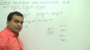 Class 10 (Ex 3B Q17) LE_in_2_Var (Book : R S Agarwal)