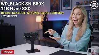 WD_BLACK SN850X 1TB NVMe SSD - Gen4 PCIe, M.2 2280, Up to 7,300 MB/s - WDS100T2X0E