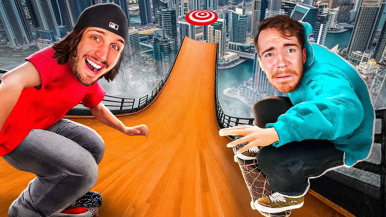 DÉBUTANT vs PRO sur les MEGA RAMPES IMPOSSIBLES de SKATE avec @Casquey !