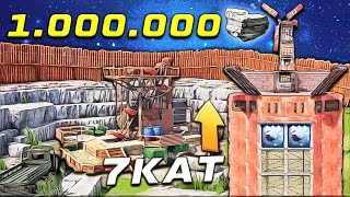 TAŞ OCAĞINI SURLA KAPATTIM ve 1 MİLYON TAŞ KASTIM ! (EN BÜYÜK EVİ YAPTIM!) Rust Türkçe Solo Film