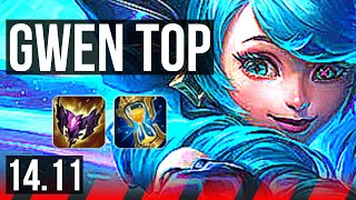 GWEN vs TRUNDLE (TOP) | Quadra, Legendary, 15/3/3 | BR Master | 14.11