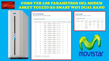COMO INTERPRETAR LOS PARAMETROS DE TU NUEVO MODEM SMART WIFI ASKEY TCG220 XG DE MOVISTAR