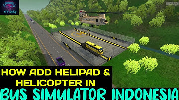 HOW TO ADD HELIPAD & HELICOPTER IN BUS SIMULATOR INDONESIA | NEW UPDATE GARAGE FOR BUSSID | FTR SWAG