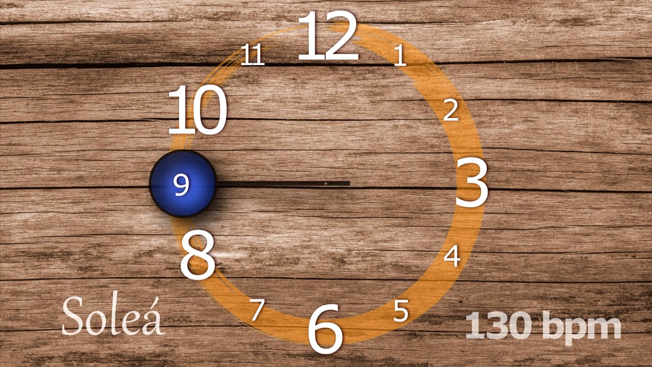 Soleá - base de acompañamiento y estudio ( metrónomo flamenco ) 130 bpm