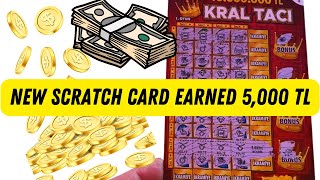 We Found 5,000 TL in the Newly Released King's Crown Scratch Card.