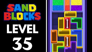 Sand Blocks: Drop Puzzle Level 35 Walkthrough 