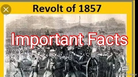 UGC/NET The Revolt of 1857