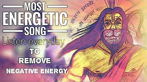 Most Powerful Hanuman Mantra To Remove negativity || Manojavam Maarutatulya Vegam || Energetic songs