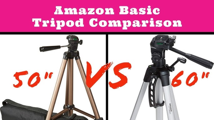 Basics 60-Inch Lightweight Tripod With Bag, Black