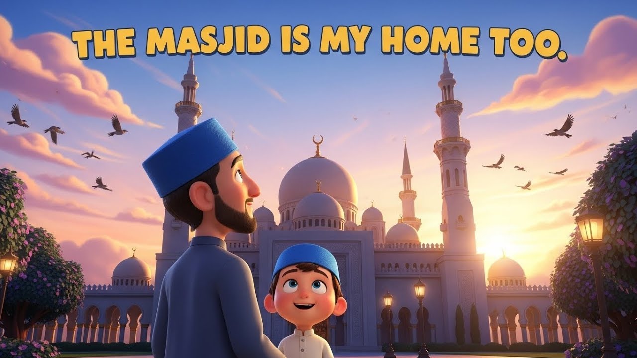 The Masjid Is My Home Too | Masjid Etiquette for Kids|  Islamic Nursery Rhyme   