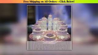 3-9pcs/set Wedding Crystal Tower Birthday Party Decoration Acrylic Cake Stand suit Wholesale Best