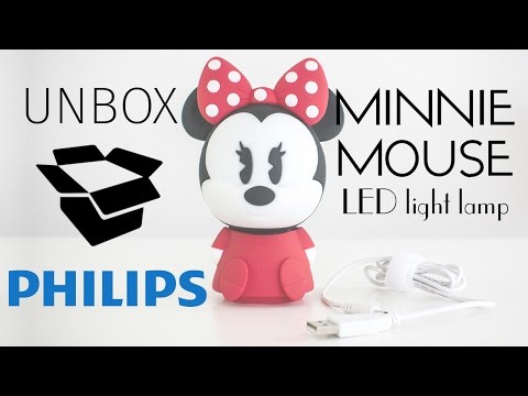 UNBOX - PHILIPS lampka Myszka Miki - Minnie Mouse Disney LED light USB