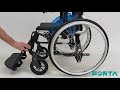 Silla de Ruedas Plegable de Aluminio Line de Forta