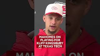 Patrick Mahomes on former Texas Tech head coach Kliff Kingsbury: A 'great coach and person' #WreckEm