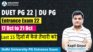 DUET PG exam Preparation tips | DUET PG 22 | DU PG entrance exam | DU PG Exam 22 | Delhi university