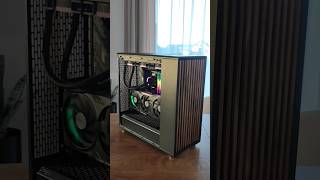 PC build with vertical GPU #gaming #pc #pcgaming #pcbuild #amd #nvidia #fractaldesign