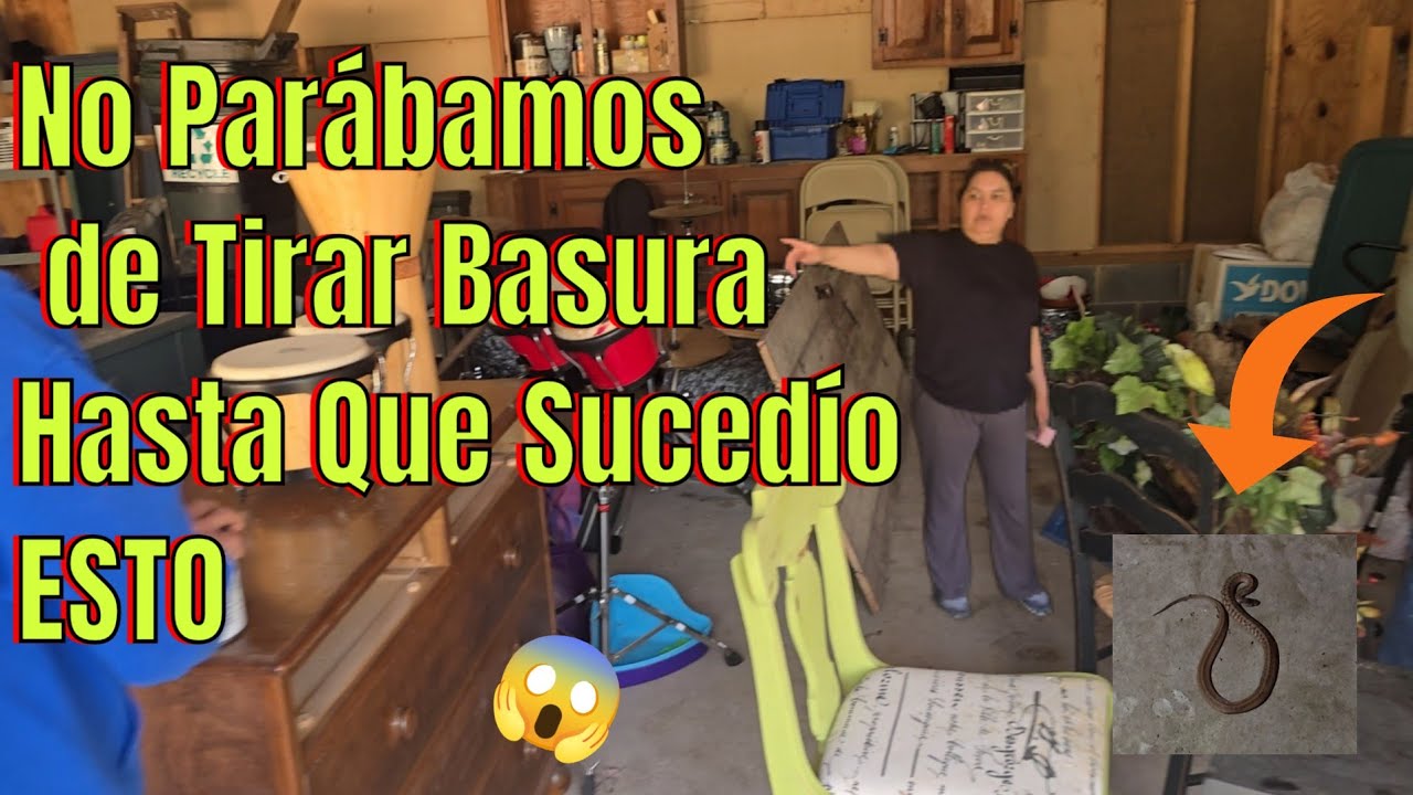🔴Tiràmos Todo a La Basúra😱Encontramos una Culebra #basura #loquetiranenestadosunidos 