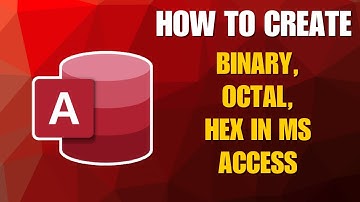 How to Make a Number Converter in MS Access Using VBA (Decimal ↔ Binary, Octal, Hex)