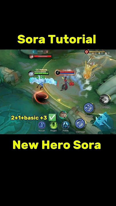Sora Best Hero Up Coming In Mobile Legends #sora #ml2b #mlbb #tutorial #soranewhero