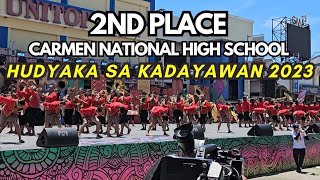 2nd Place Hudyaka sa Kadayawan 2023 - Carmen National High School